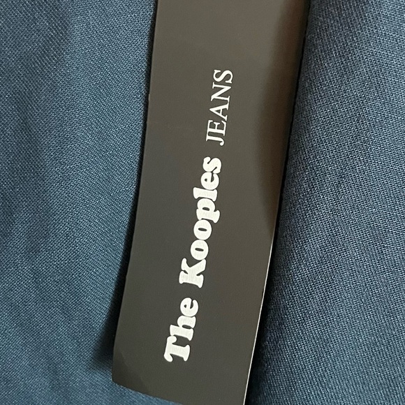 The Kooples • NWT Non Compliant Dark Blue Denim Button Down Shirt - Picture 4 of 5